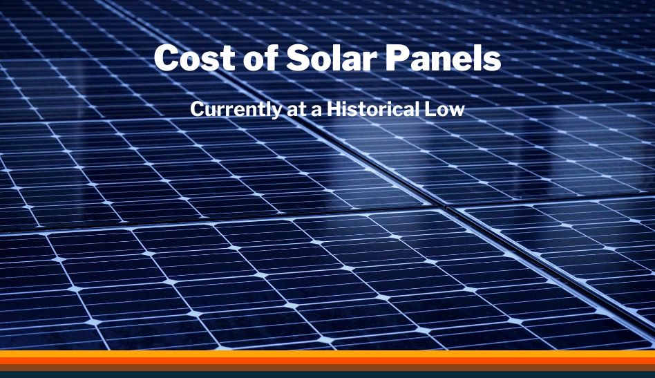 cost of solar panels at historical low