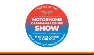 Motorhome Solar at NZMCA Motorhome Show 2023 | Mystery Creek logo