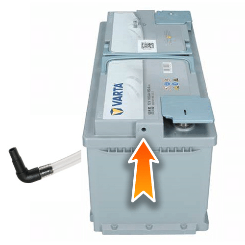 sulphuric acid vent hole