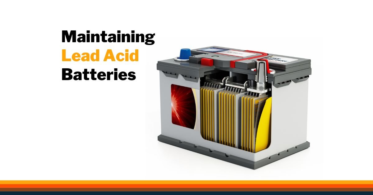 maintain lead acid batteries